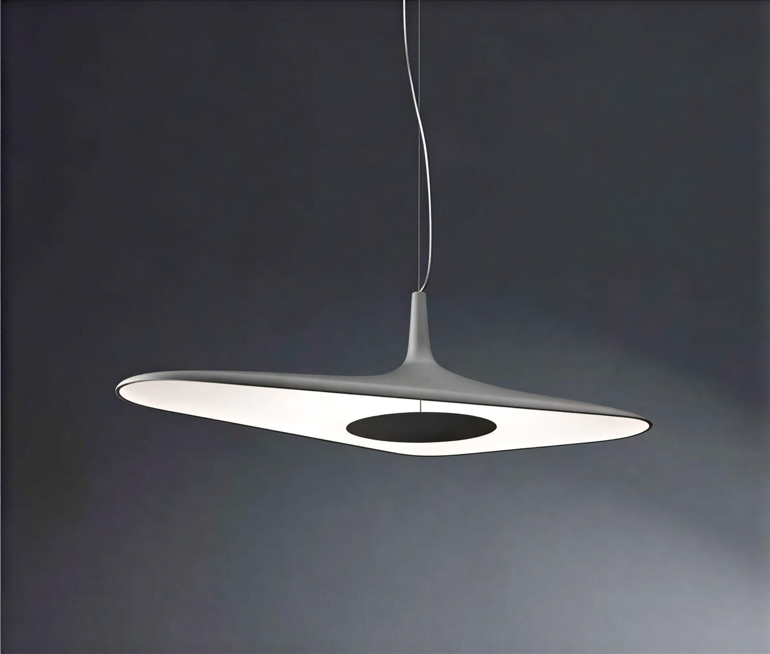 Nordic Minimalist Resin Art Chandelier illuminating a contemporary room
