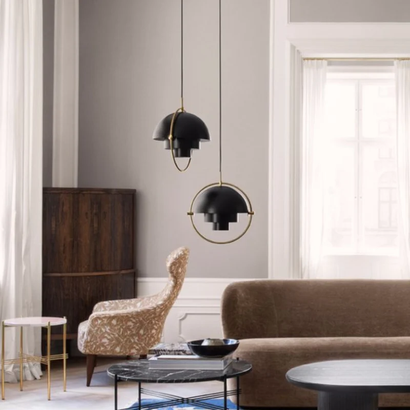 Sculptural Half-Circle Chandelier